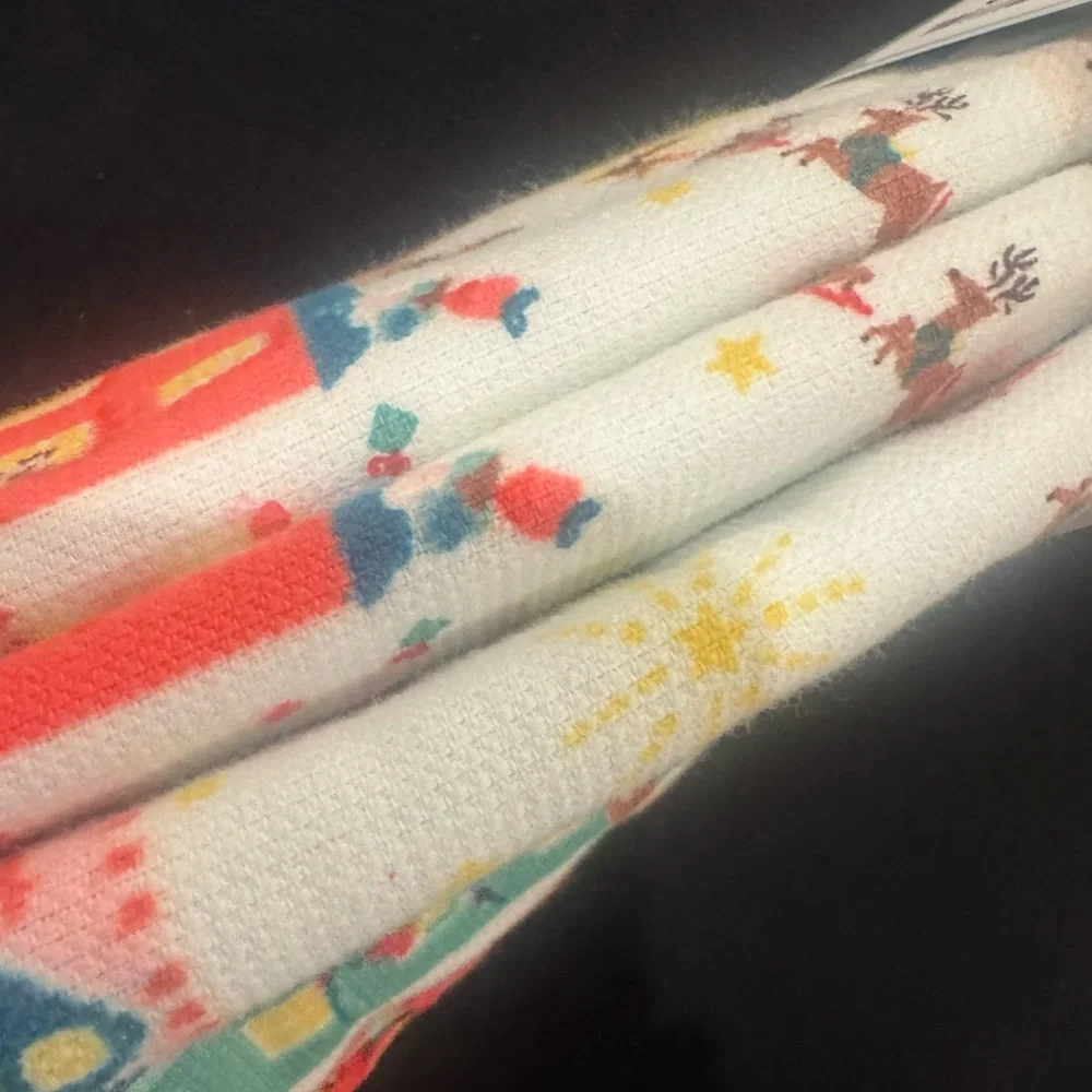 3 Cath Kidston “12 days of Christmas-cream” Printed Towels-GREAT hostess gift 🎁